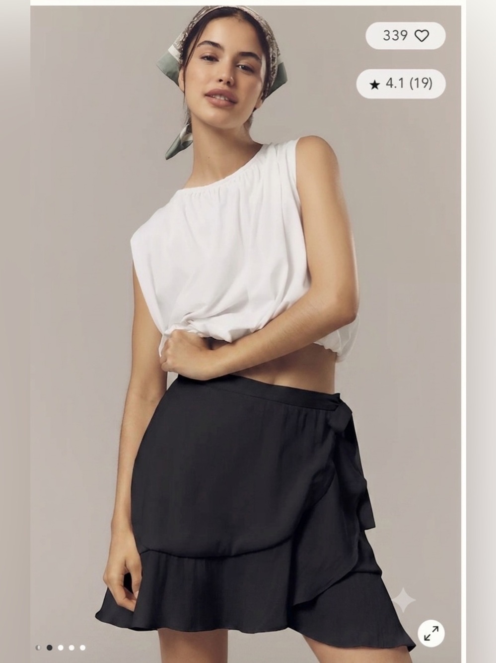 Anthropologie Maeve Ruffle Mini Skirt , size M